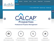 Tablet Screenshot of lasbrisasapartments.com